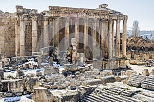 Temple of Bacchus, Heliopolis Roman ruins, Baalbek, Lebanon