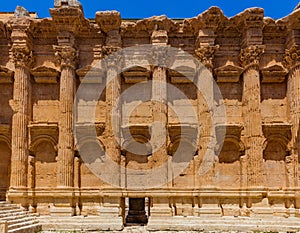 Temple of Bacchus romans ruins Baalbek Beeka Lebanon