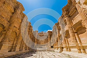 Temple of Bacchus romans ruins Baalbek Beeka Lebanon photo