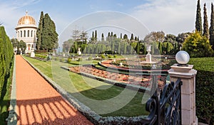 Temple in Bahai Garden in Haifa