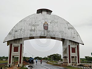 Temple base Town welcome gate in Indian art and culture