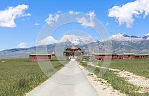 Temple of Bayanbulak Grasslands in Xinjiang