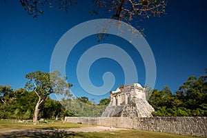 Temple of the bearded man, Chichen Itza, Yucatan, Mexico photo