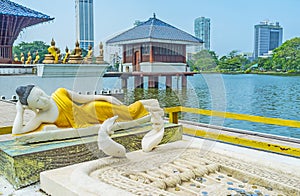 The Temple on Beira lake in Colombo