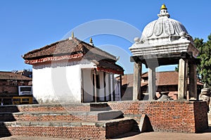 Temple at Bhaktapur Durbar Square photo