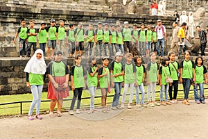 The temple of Borobudur on Java, Indonesia