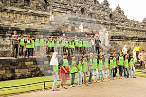 The temple of Borobudur on Java, Indonesia