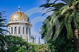 very beautiful Bahai Gardens park in Haifa, Israel