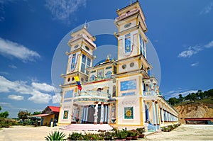 The temple of Cao Dai in the vicinity of Dalat.