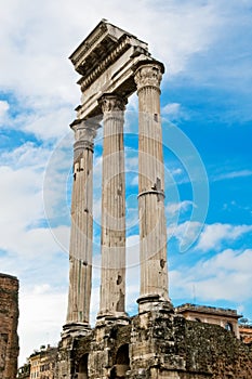 Temple of Castor and Pollux, Foro Romano, Roma photo