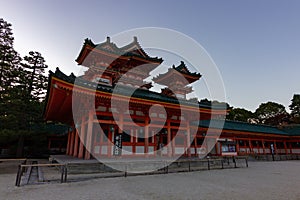 Temple in the centre of Kyoto Japan