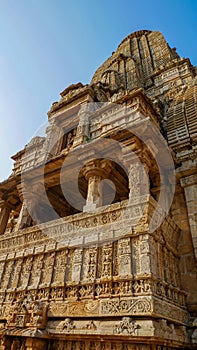 Temple in Chittorgarh Fort, UNESCO World Heritage Site, Chittorgarh city, India