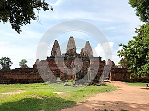 Temple City. Angkor Wat is a temple complex in  Cambodia.