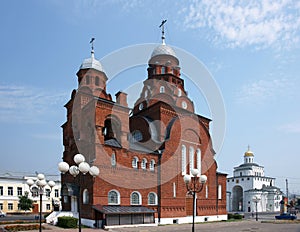 Temple in a city Vladimir