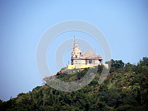 Temple on the cliff landscape