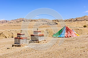 The temple complex in the kingdom of Guge. Ngari County