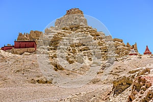 The temple complex in the kingdom of Guge. Ngari County