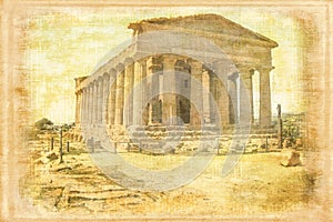 Temple of Concord. Agrigento. Italy