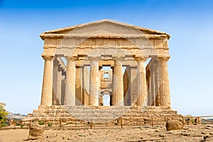 The Temple of Concordia is an ancient Greek temple in the Valle dei Templi in Agrigento, Sicily, Italy