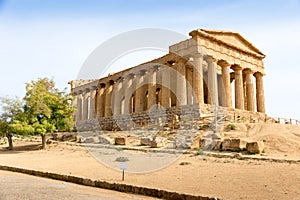 The Temple of Concordia is an ancient Greek temple in the Valle dei Templi in Agrigento, Sicily, Italy