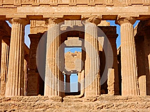 Temple of Concordia an ancient Greek temple in the Valley of the Temples - Agrigento - Sicily photo