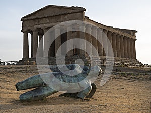 The Temple of Concordia Italian: Tempio della Concordia is an ancient Greek temple in the Valle dei Temple