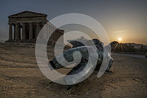 The Temple of Concordia Italian: Tempio della Concordia is an ancient Greek temple in the Valle dei Temple