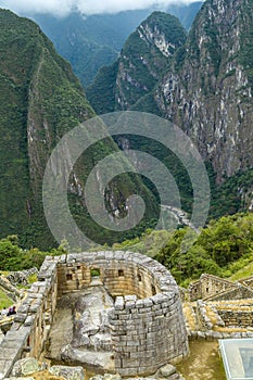 Temple of the Condor in Machu Picchu, Peru