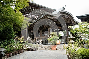 Temple at the Daishoin shrine in Miyajima, Japan