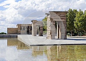 The Temple of Debod, an ancient Egyptian temple which was rebuilt in Madrid