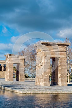 The Temple of Debod in Madrid, Spain