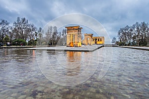 The Temple of Debod in Madrid, Spain.