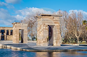 The Temple of Debod in Madrid, Spain.