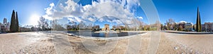 The Temple of Debod in Madrid, Spain.