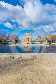 The Temple of Debod in Madrid, Spain.