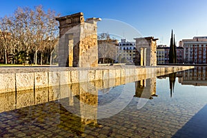 Temple debod at madrid spain