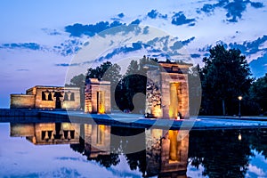 Temple of Debod, Parque del Oeste,Madrid, Spain photo