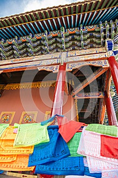 The temple decorated with gold, Da Zhao or Wuliang temple, Hohhot, China