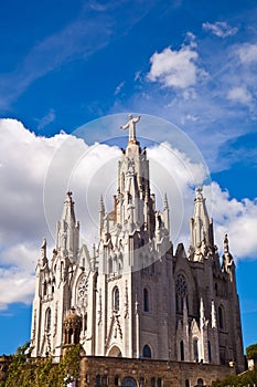 The Temple del Sagrat Cor (Church of the Sacred Heart). Barcelona. Spain.