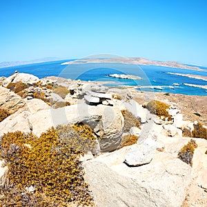 temple in delos greece the historycal acropolis and old ruin si