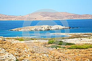 temple in delos greece the historycal and old ruin site