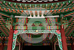 Temple detail in seoul south korea