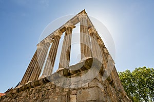 Temple of Diana in the city of Ãâ°vora photo