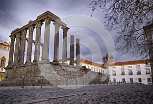 Temple of Diana , Evora, Portugal