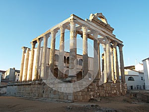 Temple of Diane In Merida, Spain photo