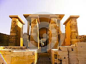 The Temple of Djoser at Saqqara in Egypt