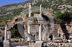 Temple of Domitian (or Sebastoi), Ephesus, Turkey