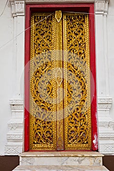 Temple door.