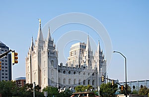 Temple in Downtown Salt Lake City, Utah