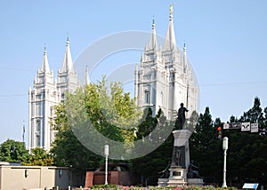 Temple in Downtown Salt Lake City, Utah